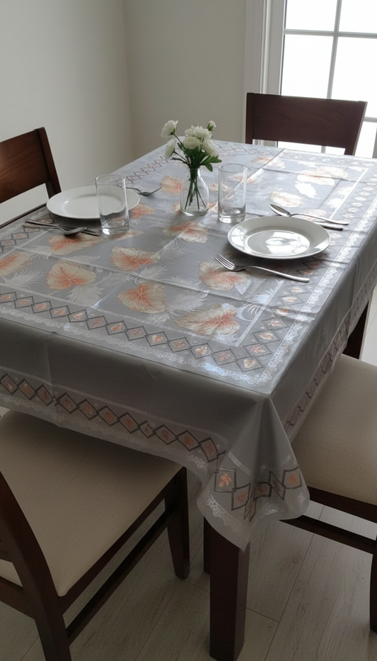 Gray Polyester Table Mat – Durable & Stylish Protection for Your Dining Table