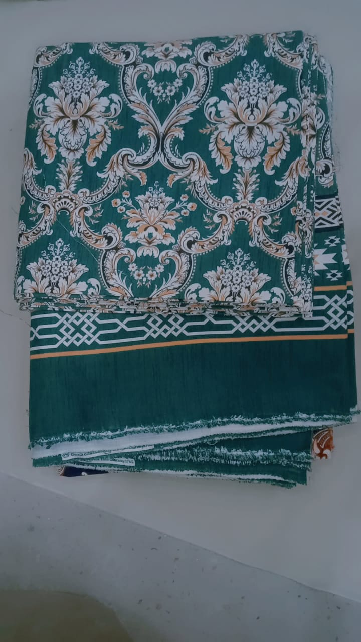 Elegant Bottle Green Printed Bed Sheet – Premium Home Linen for Stylish Bedrooms